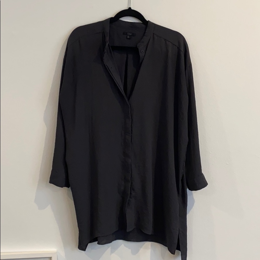 COS Button Down Long Sleeve Dress